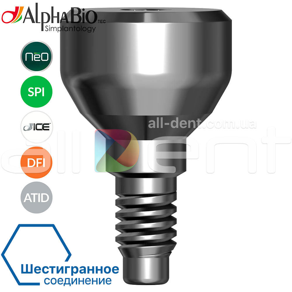 Формирователь десны AlphaBio Шестигранное соединение (IH) 124