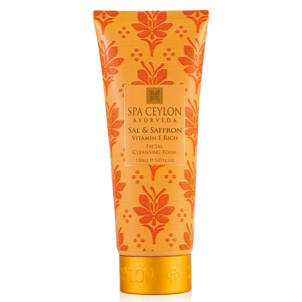 Пенка для очищения и увлажнения сухой кожи лица Шореа и Шафран 150 мл, SPA Ceylon