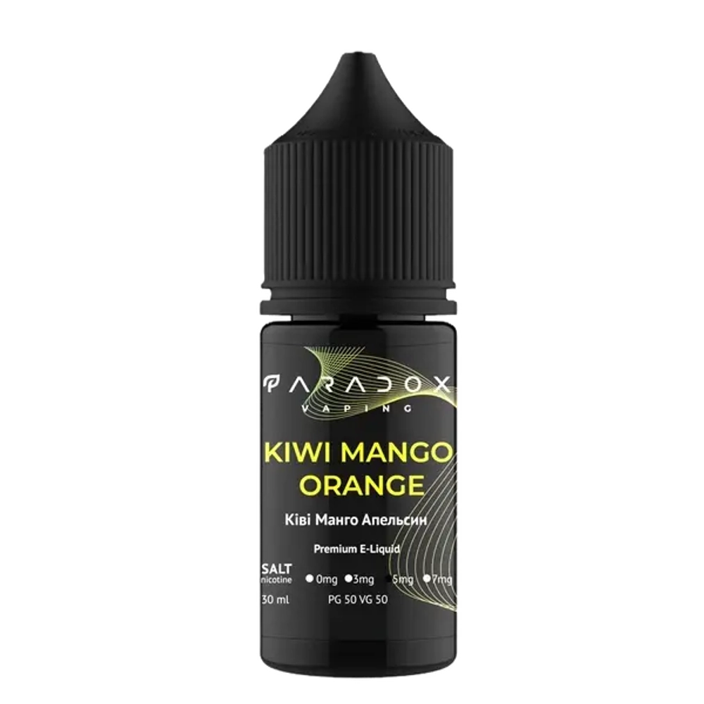 Сольова Рідина Paradox Kiwi Mango Orange 30мл (Парадокс Ківі Манго Апельсин) 30mg | 50mg