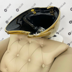 Парикмахерская мойка Prado Gold Black