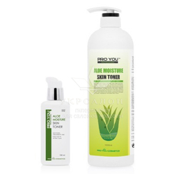 Зволожуючий тонер з екстрактом алое pro you aloe moisture skin toner