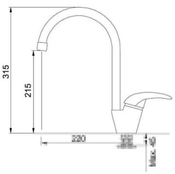 Змішувач кухонний FRANKE PLATINO (115.0029.588) бежевий