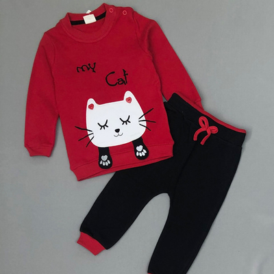 Костюм 2в1: світшот, штани "Кошеня", двунитка ТМ "Civil" (68 см)