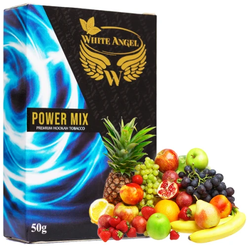 Тютюн White Angel Power Mix (Ананас, Виноград, Яблуко, Гранат, Полуниця) 50г Термін придатності закінчився