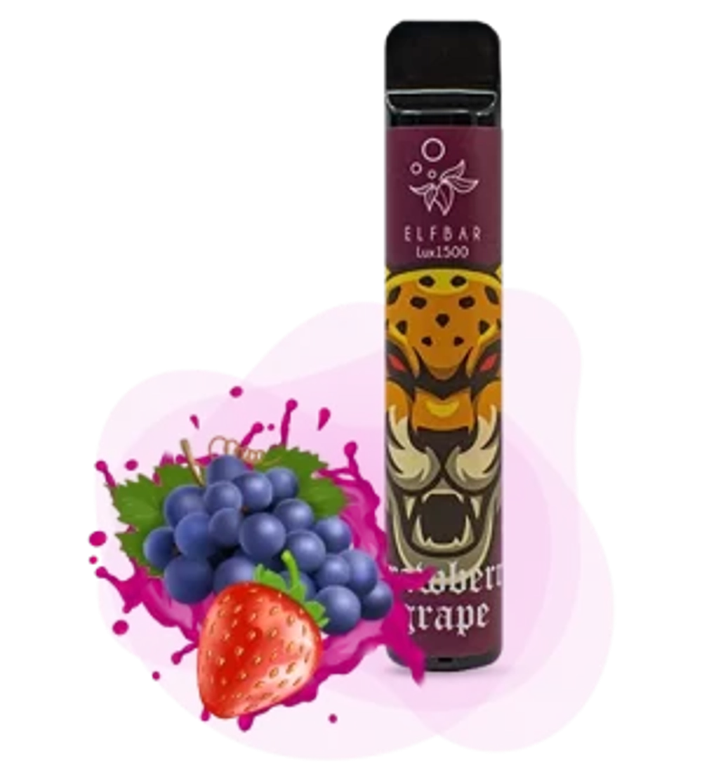 ELF BAR 1500 Strawberry Grape (5% nic)