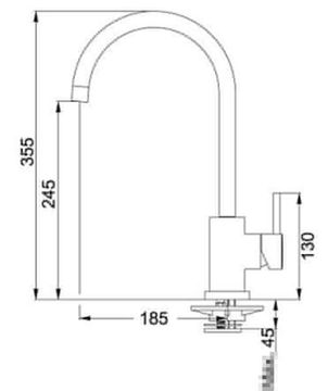 Змішувач кухонний FRANKE MATRIX (115.0029.625) хром