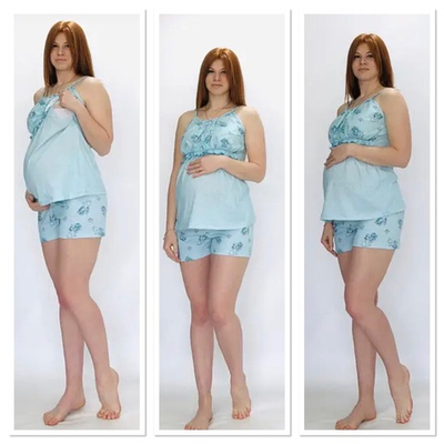 Піжама, бавовна: майка, шорти "Котики"