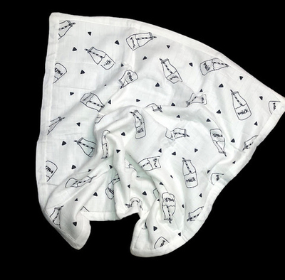 Конверт-ковдра з бантом, муслін, хлопкопон, 80*80 см, ТМ "UA"