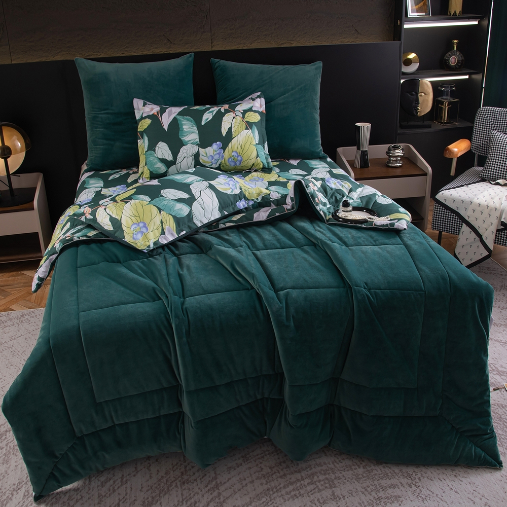 Комплект постельного белья Сатин Velouria Luxe с Одеялом VL016