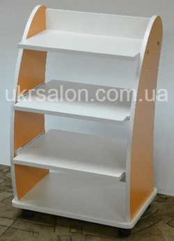 Косметологическая тележка с выдвижными полочками