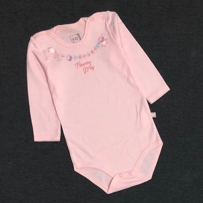 Боді з довгим рукавом "Flowers Way", бавовна ТМ "Caramell" (74 см)