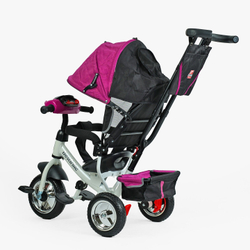 Дитячий триколісний велосипед Best Trike 6588 піна/фара, з батьківською ручкою