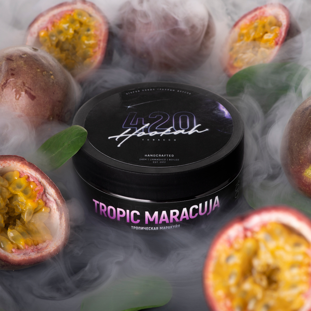 Купить табак для кальяна 420 Маракуйя (Tropic Maracuja) по лучшей цене с быстрой доставкой