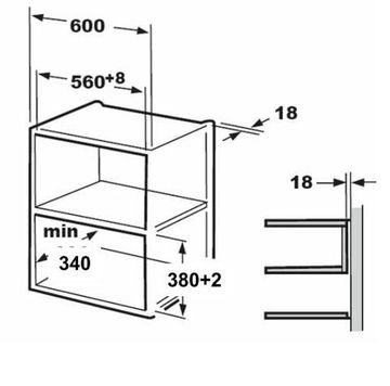 Мікрохвильова піч вбудована Hansa AMM20BESH