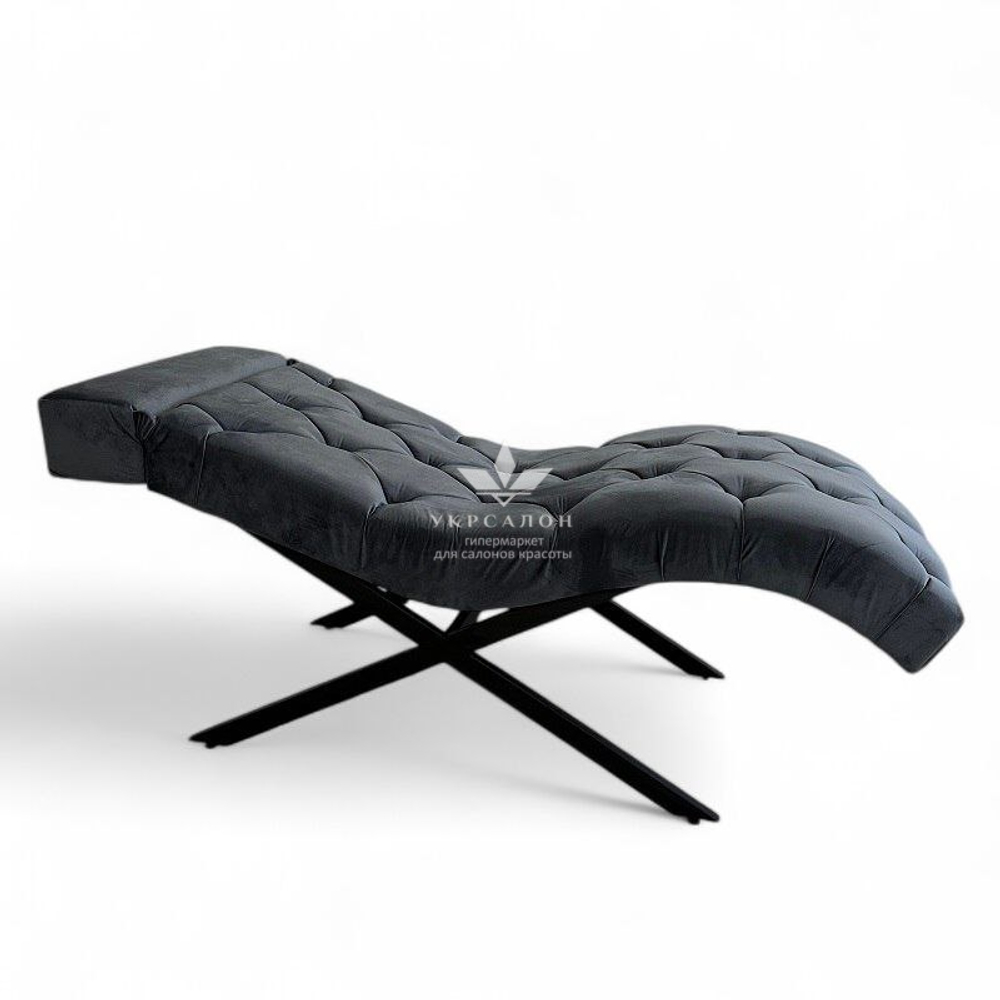 Анатомическая кушетка Mark 555-10 с пуговицами и подголовником для лашмейкеров и бровистов