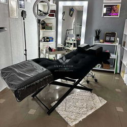 Анатомическая кушетка Tertio Black для лашмейкеров и бровистов