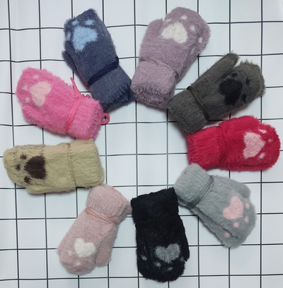 Рукавиці "Серденько", вовна (1-2 роки та 3-4 роки)