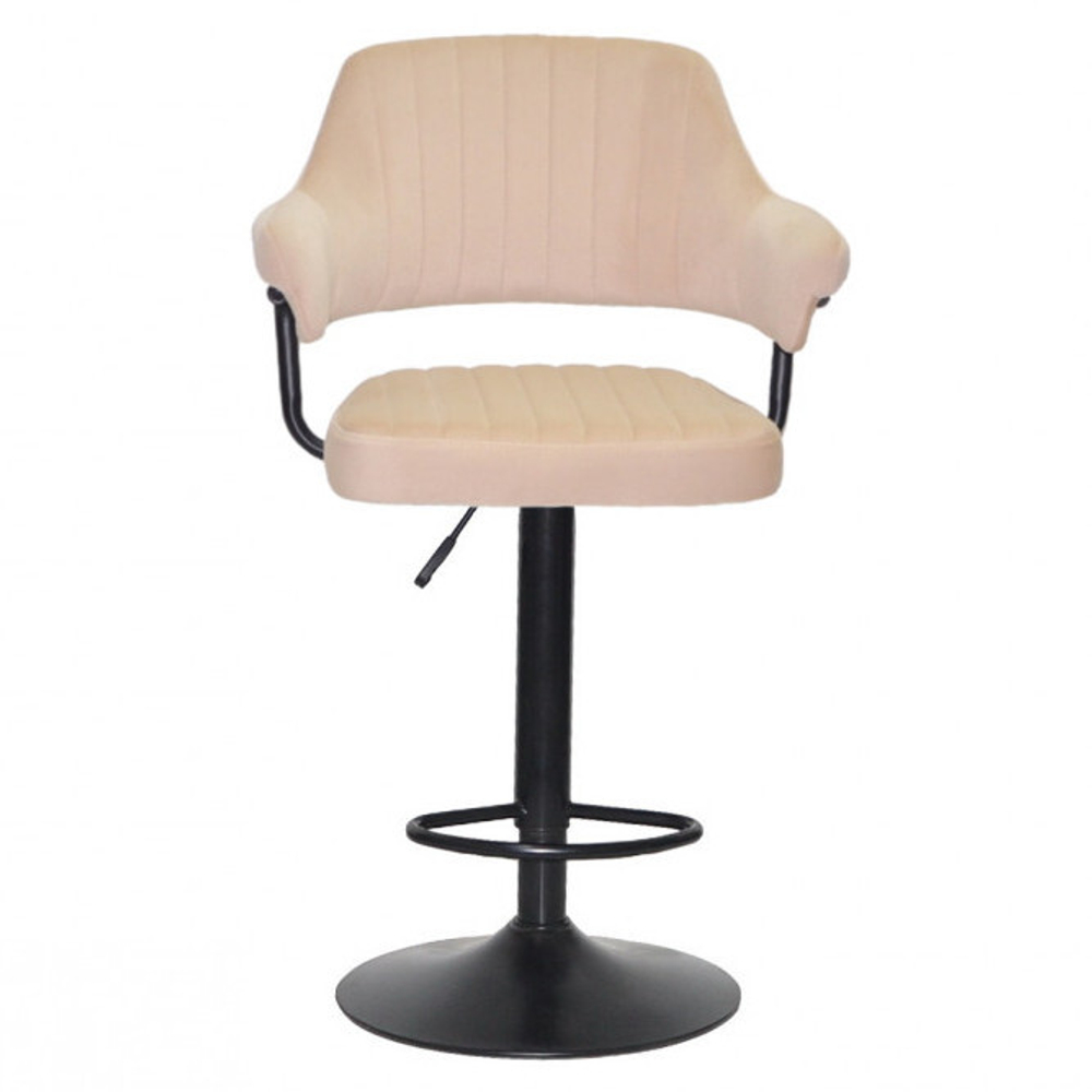 Стілець для візажу Jef velor black