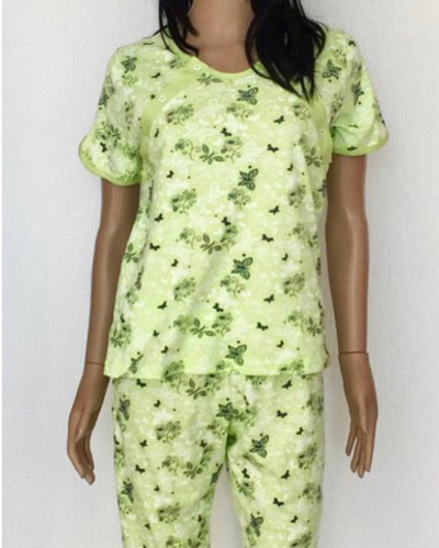 Комплект 2 в 1: піжама, бриджі, "Квітка", бавовна "Trico" (розмір S)