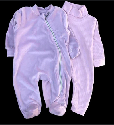 Набір одягу: ромпер, велюр на плюші і чоловічок, мустанг (74 см)