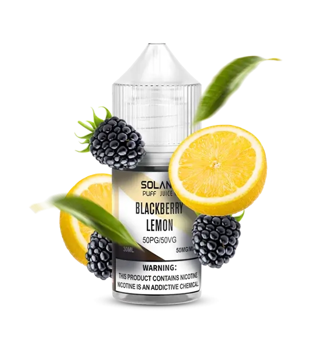 Солевая Жидкость Solana Blackberry Lemon (Солана Ежевика Лимон) 30ml 50mg