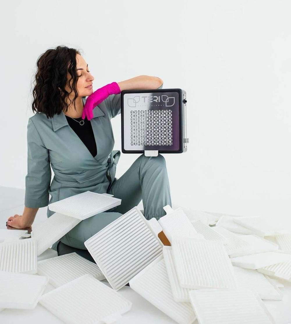 Комплект універсальних 5 штук HEPA фільтрів для витяжок Teri