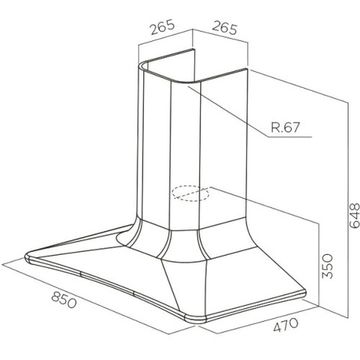 Витяжка ELICA SWEET PELTROX/F/85