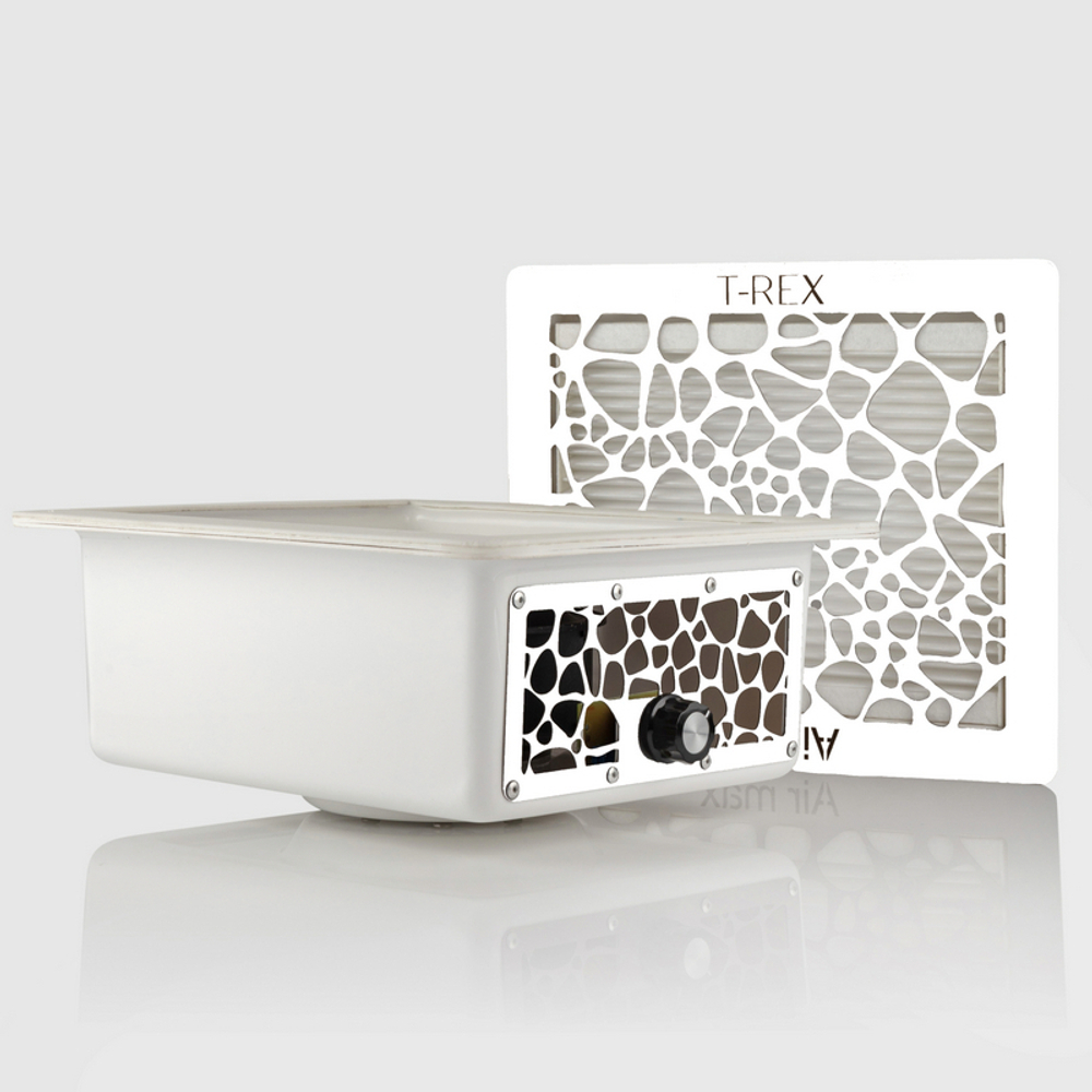Встраиваемая маникюрная вытяжка T-REX с фильтром, Air Max, нержавейка White