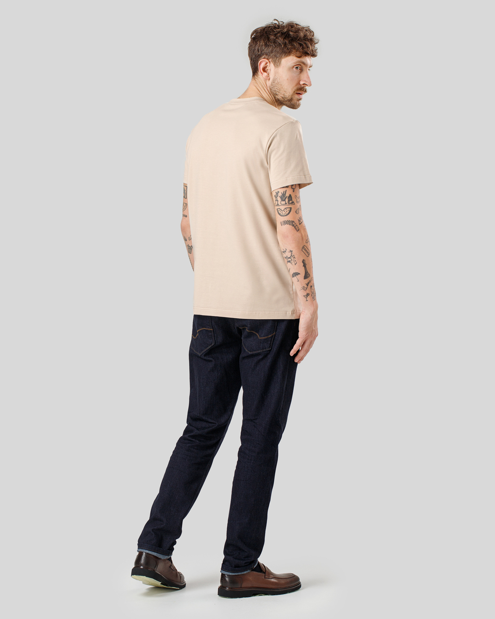 Футболка чоловіча світло-бежева (арт. 7462300507)