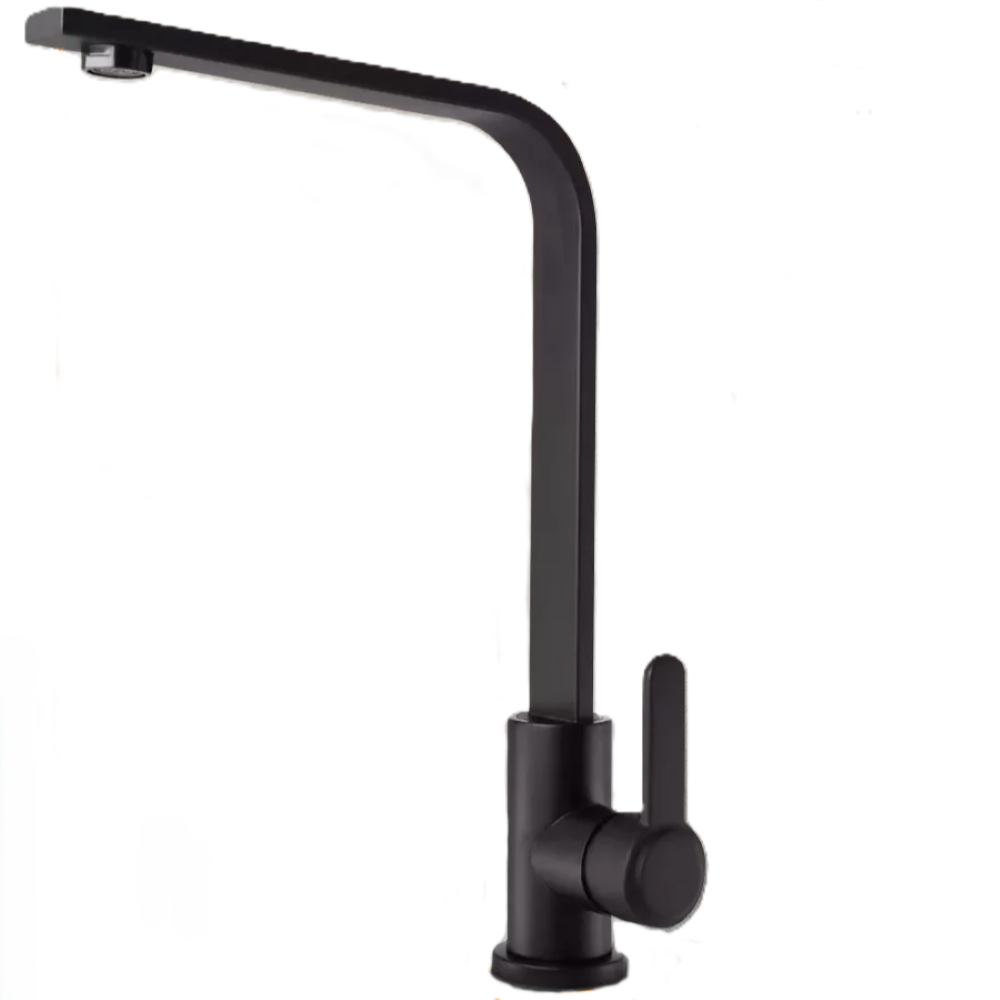 Смеситель для кухни черный матовый