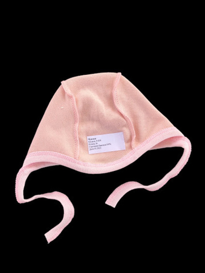 Шапочка із завязками, інтерлок ТМ "Happy ToT" (0-1 міс, 36 см)