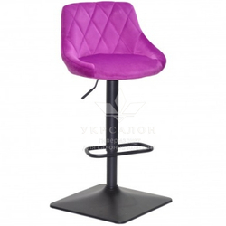 Стільчик для визажу Lari black quadro Velor