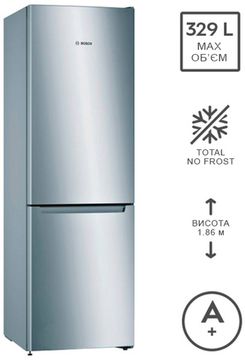 Двокамерний холодильник BOSCH KGN36NL306