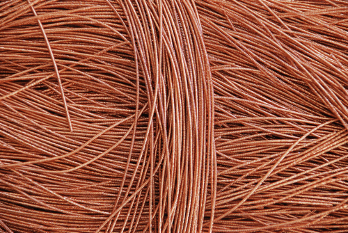 Упругая канитель светло-медный металлик 1,1мм