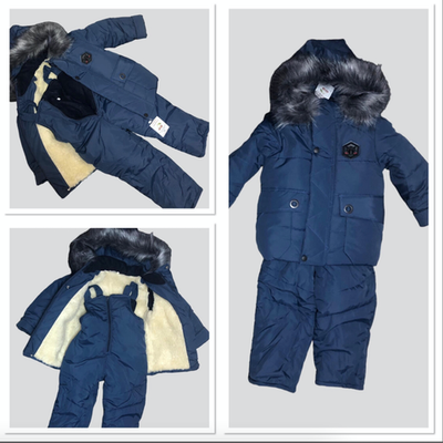 Комплект 2в1: куртка та напівкомбінезон, плащівка, синтепон (104 см)