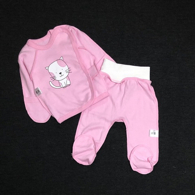 Комплект 2в1: льоля, повзунки "Кіт", інтерлок ТМ "Пеппі" (62 см)