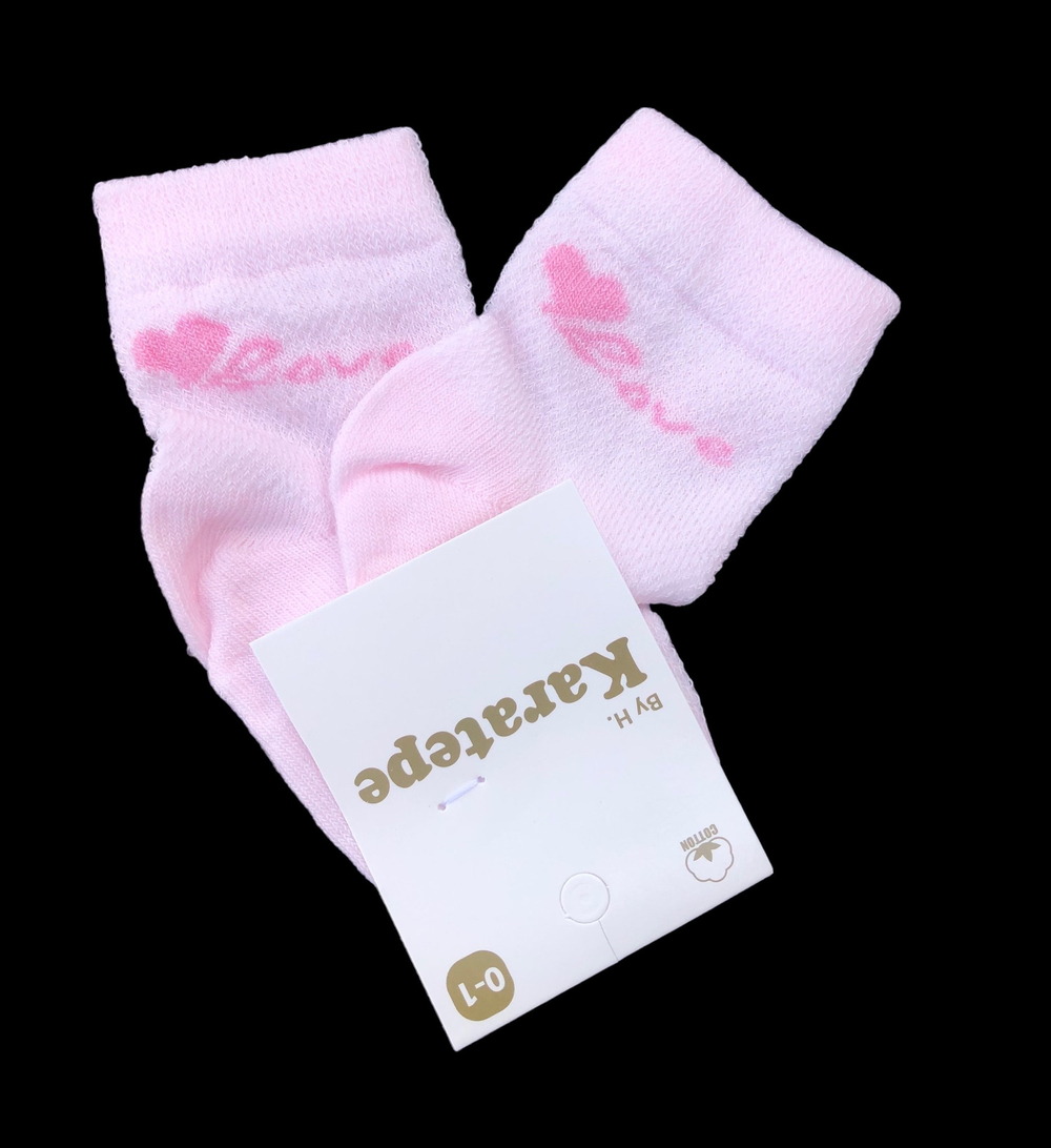Шкарпетки "Love", котон ТМ "Karatepe socks" (0-6 міс)