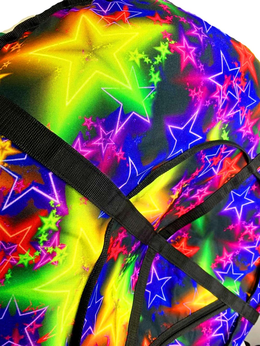 Надувные санки-ватрушки  для катания с горки "Звезда" диаметр 100 см. (Оксфорд, ПВХ)