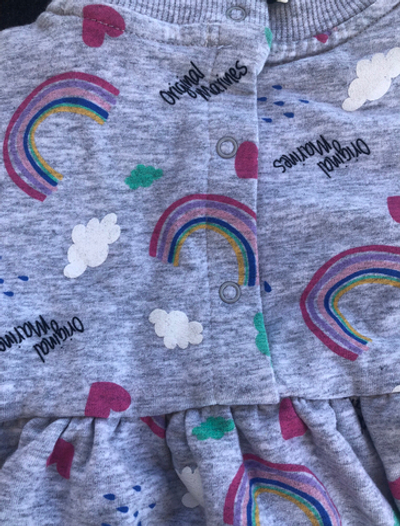 Сукня "Єдиноріжка", двунитка з начосом ТМ "Original Marines" (68-74 см)