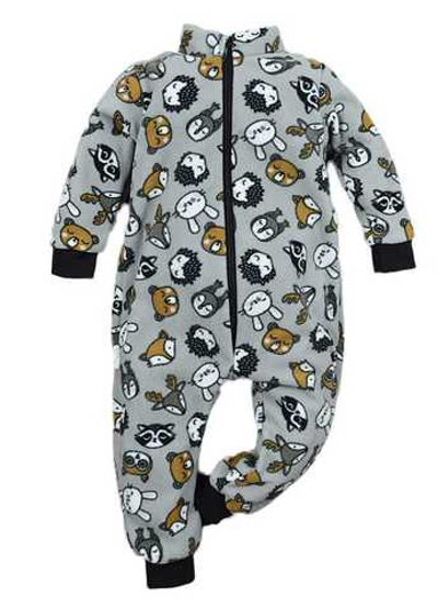 Комбінезон (ромпер), "Звірята", фліс ТМ "Sweet Mario" (86 см)