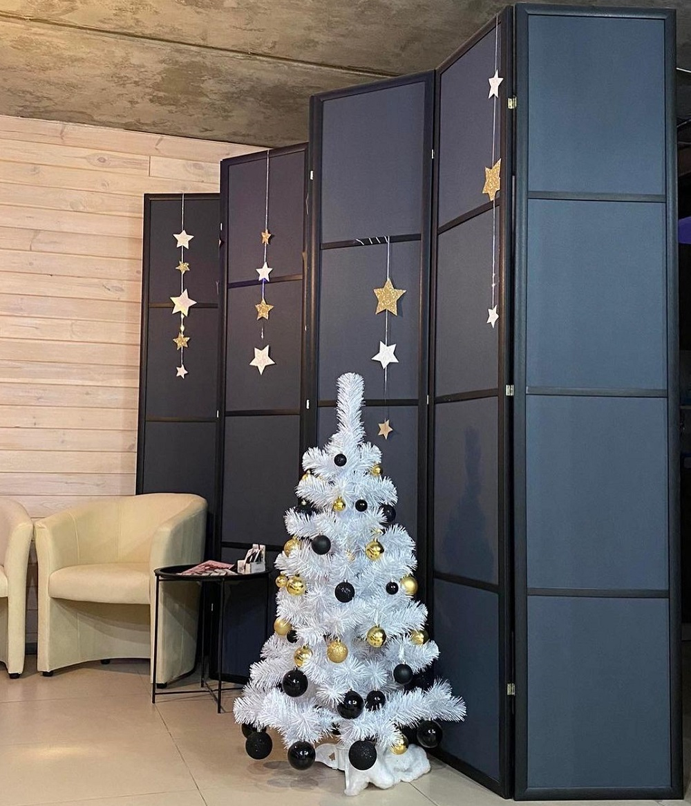 Ширма в темной раме классическая