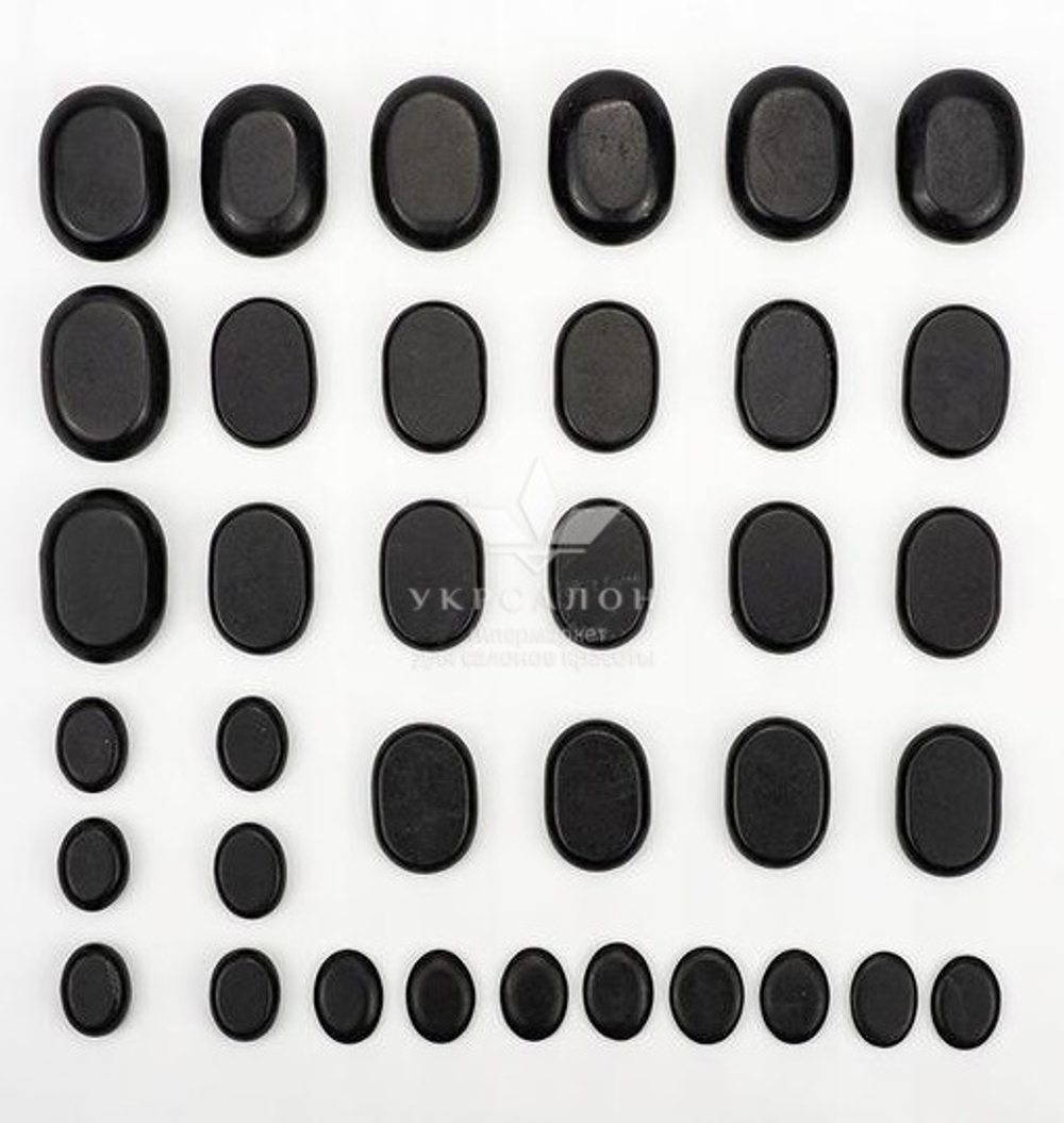 Набор базальтовых камней для массажа 36 шт