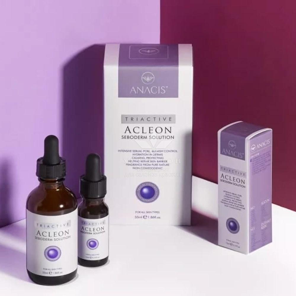 Висококонцентрована сироватка з зволожуючим і зміцнюючим ефектом Acleon Seboderm Solution Serum