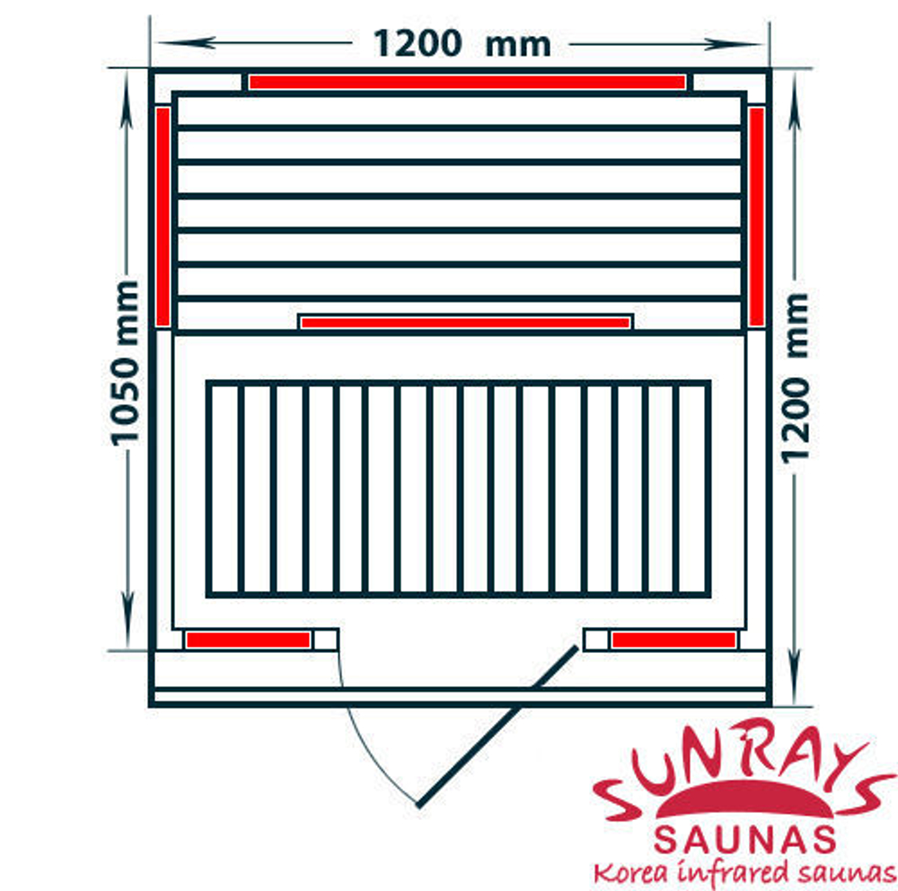 Инфракрасная сауна Tete-a-Tete  (тип 1) 2 места