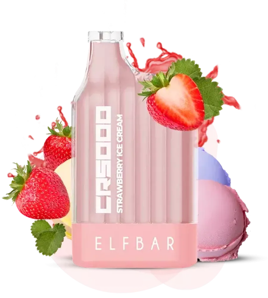Elf Bar CR5000 - Strawberry Ice Cream (5%)