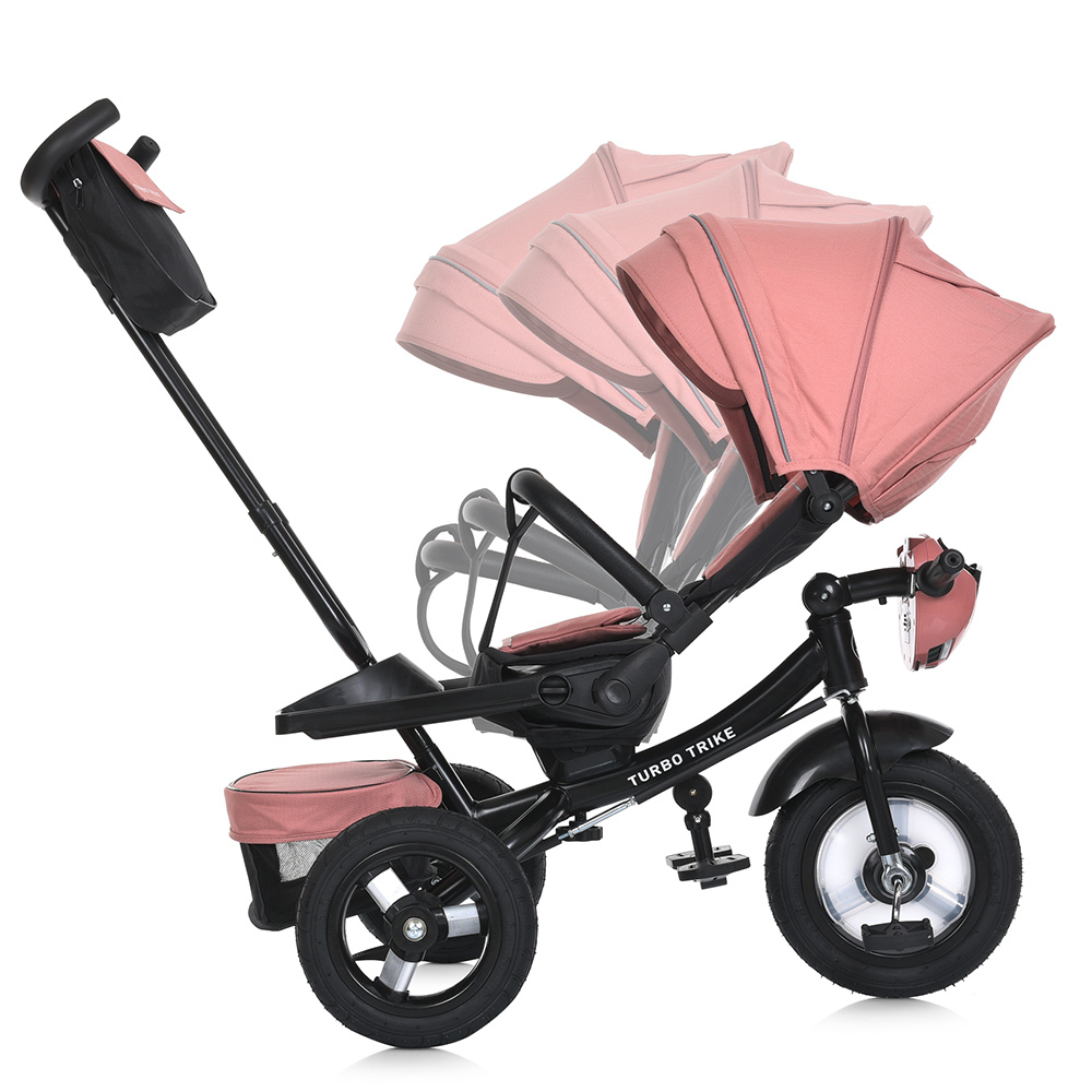 Дитячий триколісний велосипед Turbo Trike MT 1007 гумові колеса