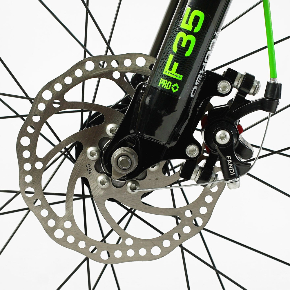 Детский спортивный велосипед 20 дюймов Corso F35 магниевый, оборудование Shimano