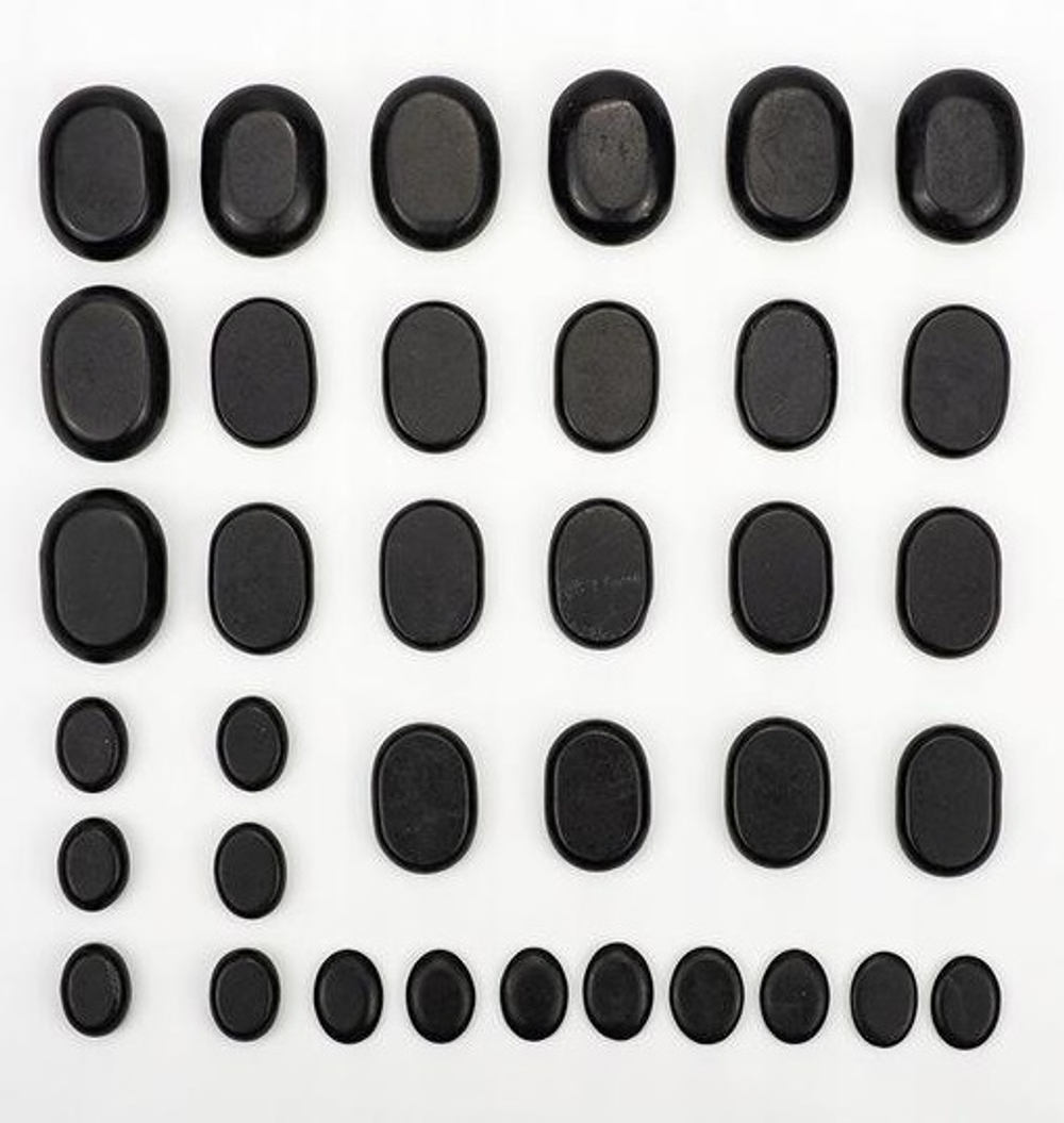 Набір 36 базальтових масажних каменів з нагрівачем 6 л