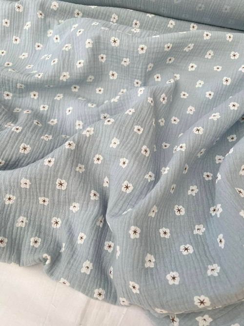 Муслин жатый принт