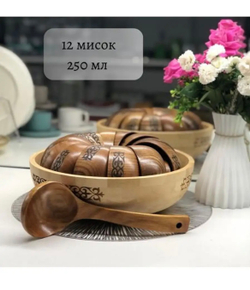 Набор деревянных посуд (14 предмет)